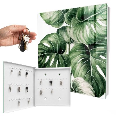 Key storage box Green leaves