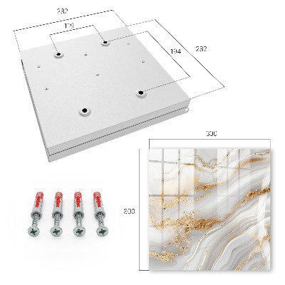 Key cabinet for wall Abstract elegance