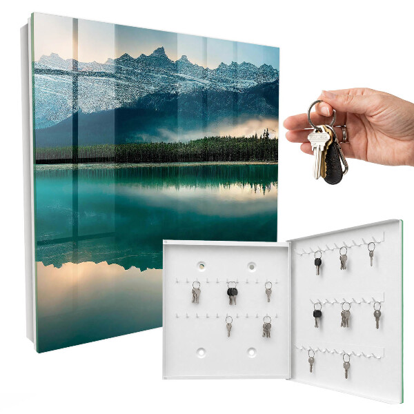 Key storage box Reflection in the mountains