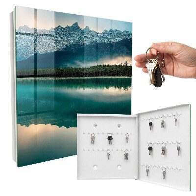 Key storage box Reflection in the mountains