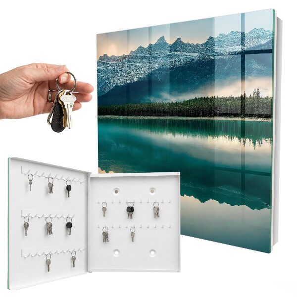 Key storage box Reflection in the mountains