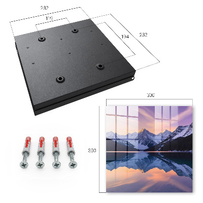Key cabinet for wall Mountain world
