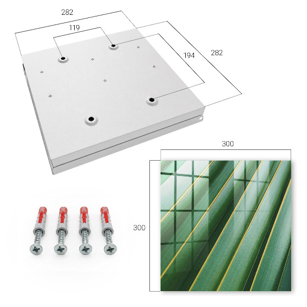 Key box Leaf pattern