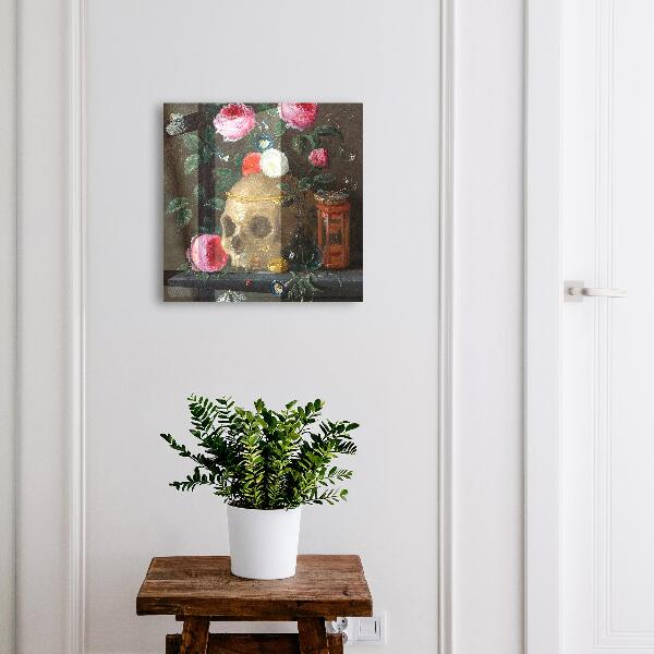 Key box Skull and Flowers