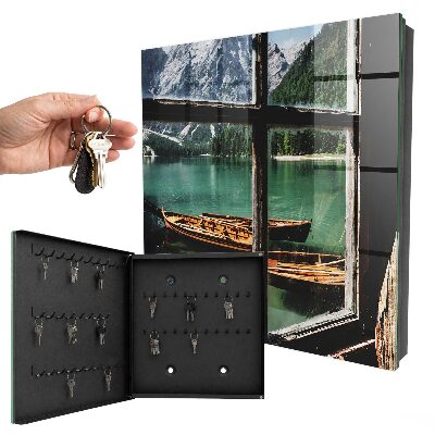 Key storage box Mountain lake