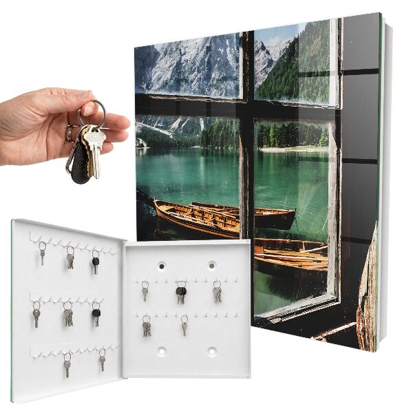 Key storage box Mountain lake