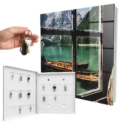 Key storage box Mountain lake