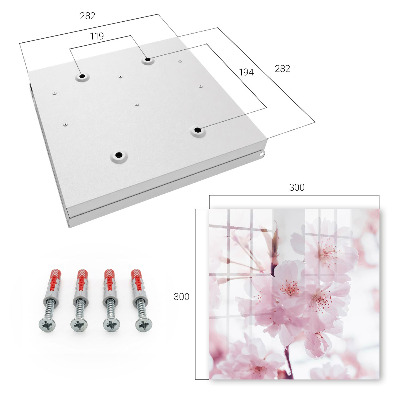 Key cabinet for wall Cherry blossoms