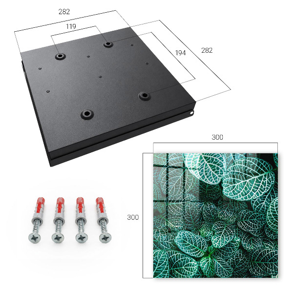 Key storage box Green patterns