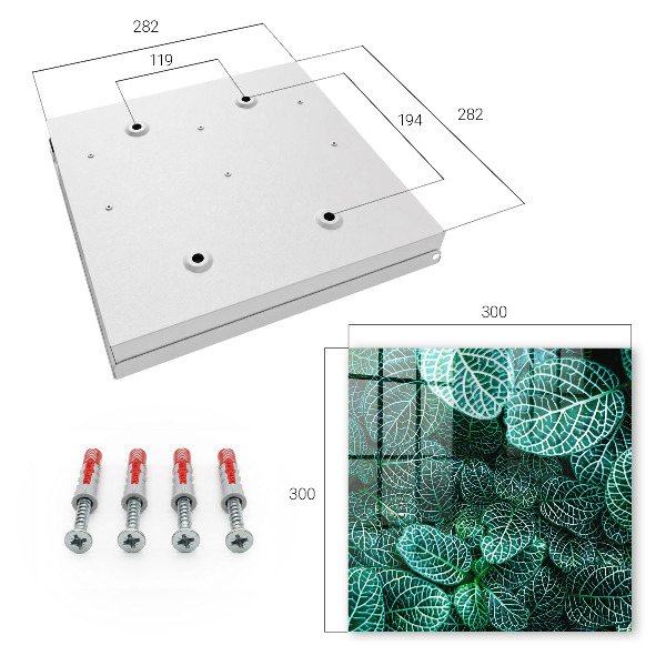 Key storage box Green patterns