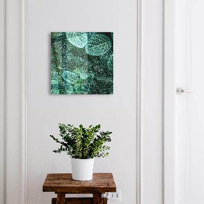 Key storage box Green patterns