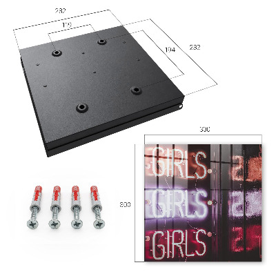 Key cabinet for wall Neon