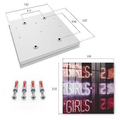 Key cabinet for wall Neon