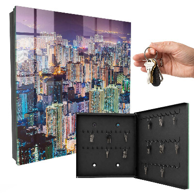 Key cabinet for wall City Night