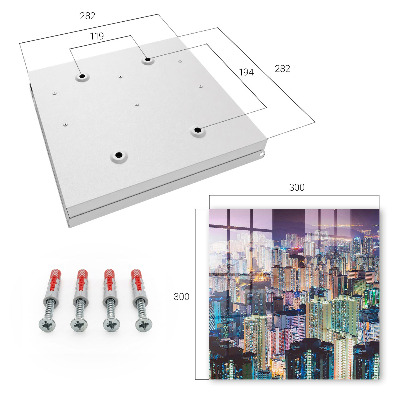 Key cabinet for wall City Night