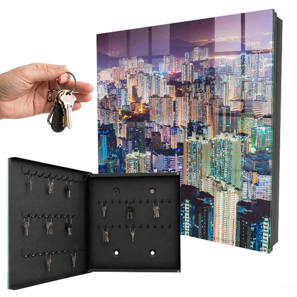 Key cabinet for wall City Night