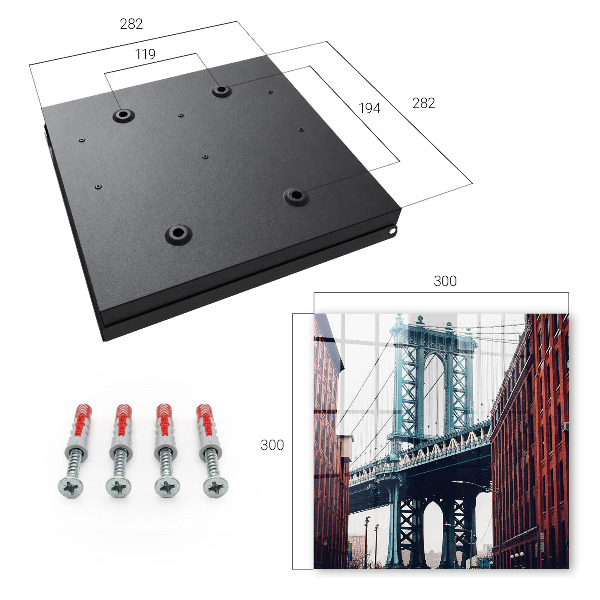 Key cabinet for wall City Bridge