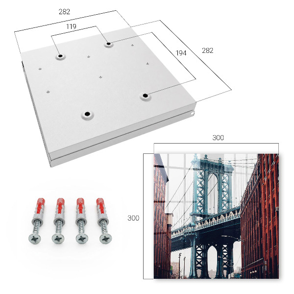 Key cabinet for wall City Bridge