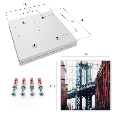 Key cabinet for wall City Bridge