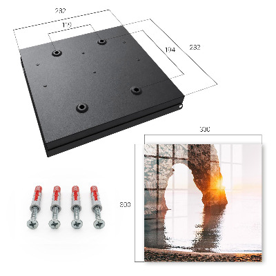 Key cabinet for wall Rock arch