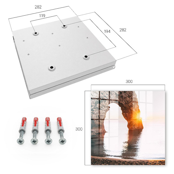 Key cabinet for wall Rock arch