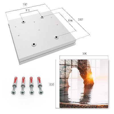 Key cabinet for wall Rock arch