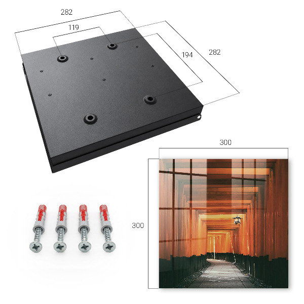 Key cabinet for wall Yellow gates