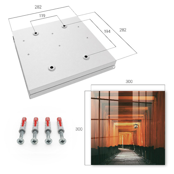 Key cabinet for wall Yellow gates