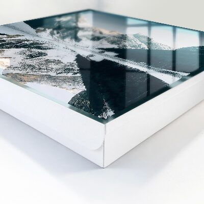 Key storage box Winter landscape