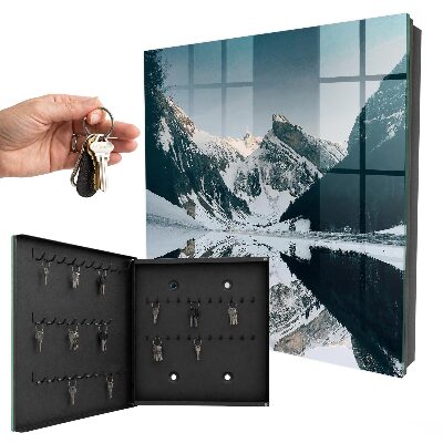Key storage box Winter landscape