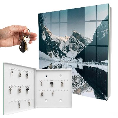 Key storage box Winter landscape