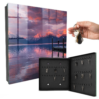 Key storage box Mountain lake