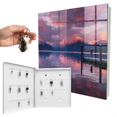 Key storage box Mountain lake