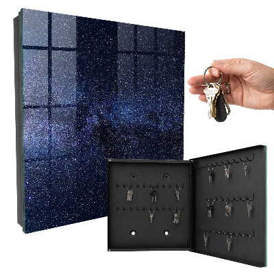 Key cabinet for wall Night sky