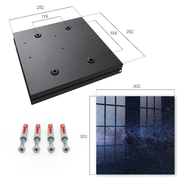 Key cabinet for wall Night sky