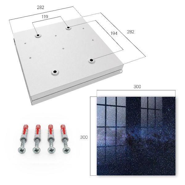 Key cabinet for wall Night sky