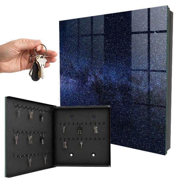 Key cabinet for wall Night sky