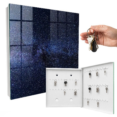 Key cabinet for wall Night sky