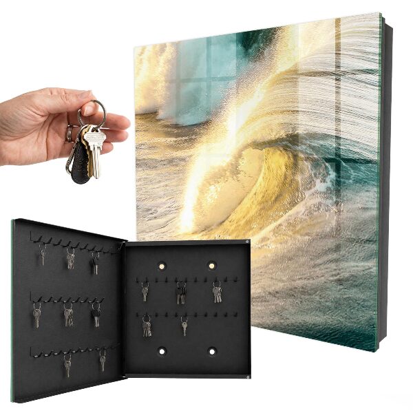 Key cabinet for wall Sea wave
