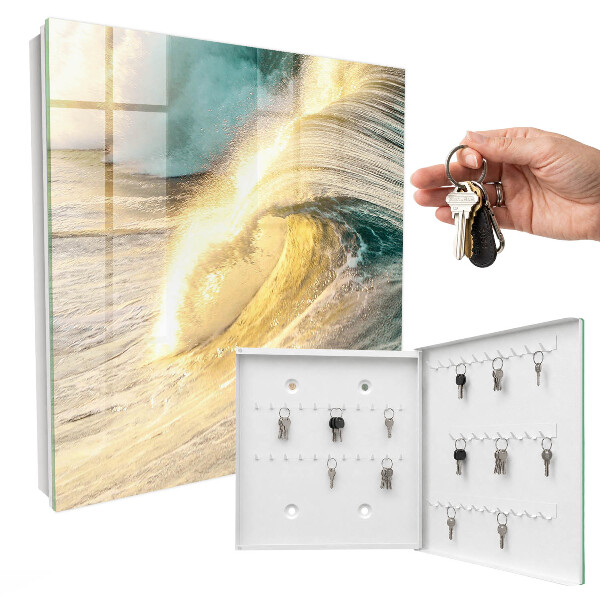 Key cabinet for wall Sea wave
