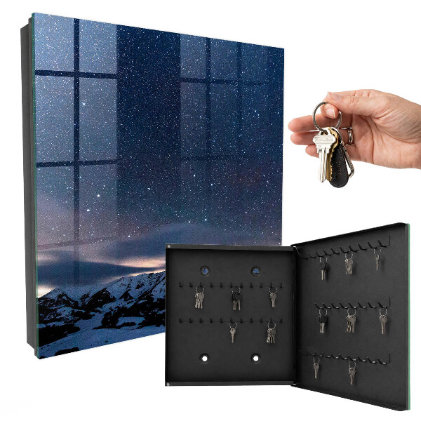 Key storage box Night in the mountains