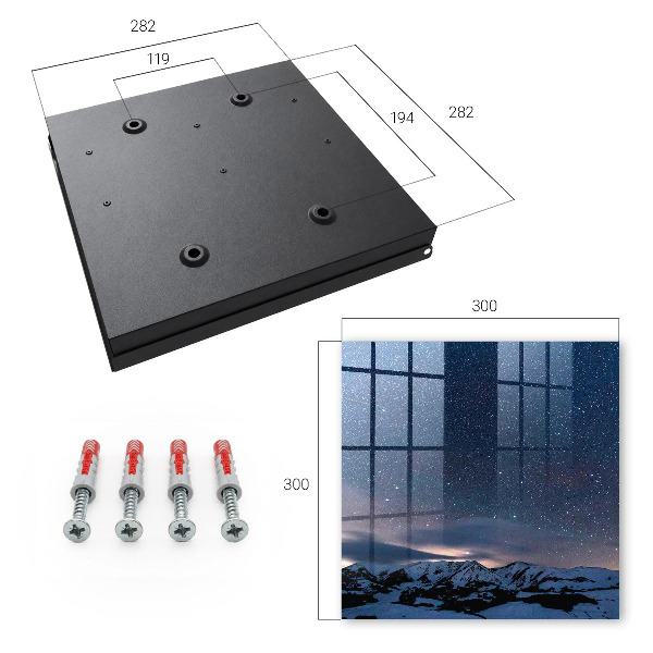 Key storage box Night in the mountains