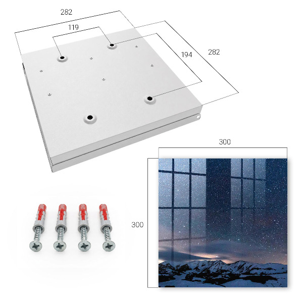 Key storage box Night in the mountains