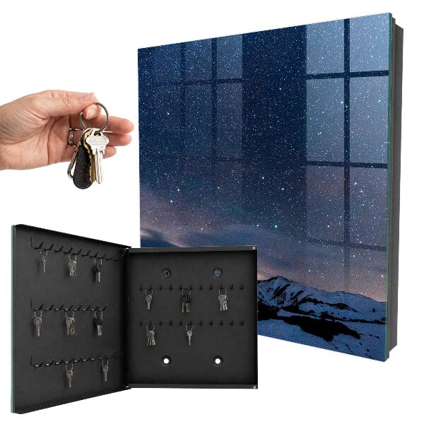 Key storage box Night in the mountains