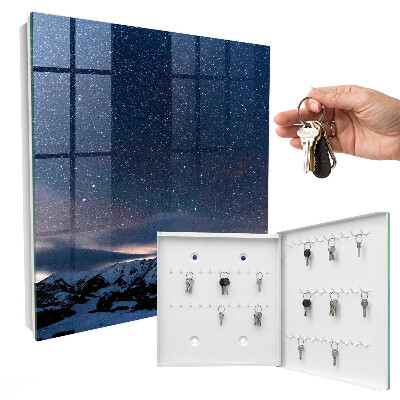 Key storage box Night in the mountains