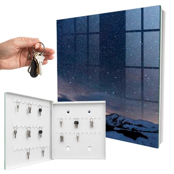 Key storage box Night in the mountains