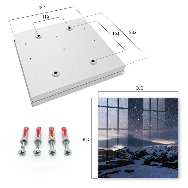 Key cabinet for wall Mountains of the Night