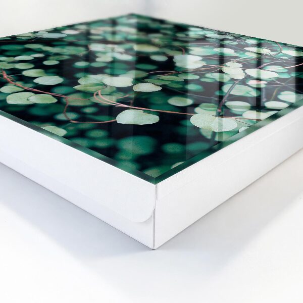 Key storage box Green leaves