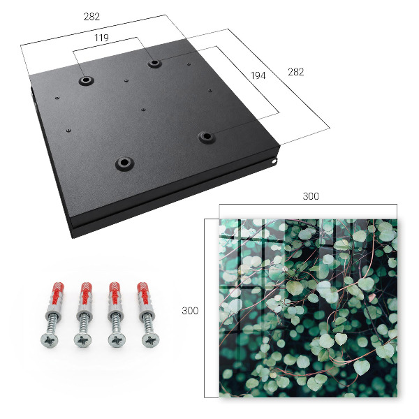 Key storage box Green leaves
