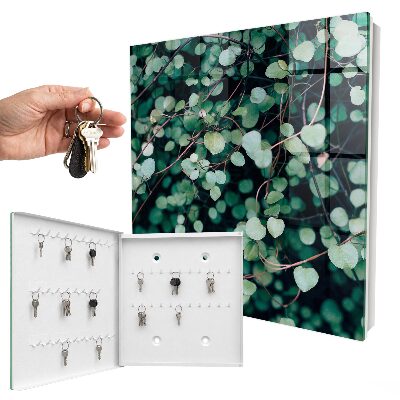 Key storage box Green leaves